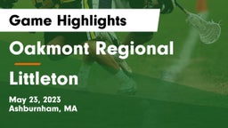 Oakmont Regional  vs Littleton   Game Highlights - May 23, 2023