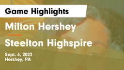Milton Hershey  vs Steelton Highspire  Game Highlights - Sept. 6, 2022