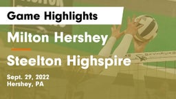 Milton Hershey  vs Steelton Highspire  Game Highlights - Sept. 29, 2022
