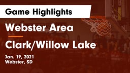 Webster Area  vs Clark/Willow Lake  Game Highlights - Jan. 19, 2021
