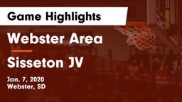 Webster Area  vs Sisseton JV Game Highlights - Jan. 7, 2020