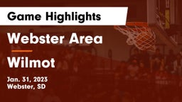 Webster Area  vs Wilmot  Game Highlights - Jan. 31, 2023