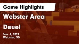 Webster Area  vs Deuel  Game Highlights - Jan. 4, 2024