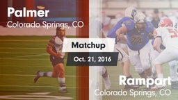 Matchup: Palmer  vs. Rampart  2016
