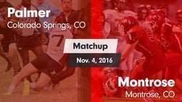 Matchup: Palmer  vs. Montrose  2016