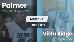 Matchup: Palmer  vs. Vista Ridge  2019