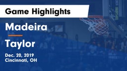 Madeira  vs Taylor  Game Highlights - Dec. 20, 2019