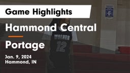 Hammond Central  vs Portage  Game Highlights - Jan. 9, 2024