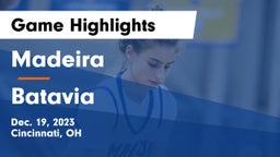 Madeira  vs Batavia  Game Highlights - Dec. 19, 2023