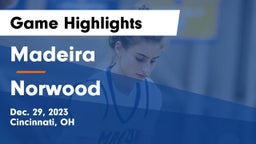 Madeira  vs Norwood  Game Highlights - Dec. 29, 2023