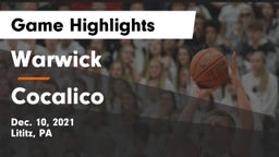 Warwick  vs Cocalico  Game Highlights - Dec. 10, 2021