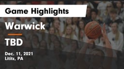 Warwick  vs TBD Game Highlights - Dec. 11, 2021