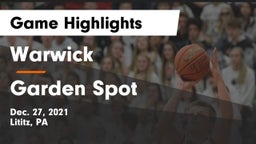 Warwick  vs Garden Spot  Game Highlights - Dec. 27, 2021