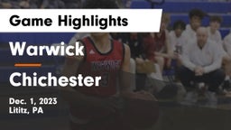 Warwick  vs Chichester  Game Highlights - Dec. 1, 2023