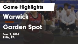 Warwick  vs Garden Spot  Game Highlights - Jan. 9, 2024