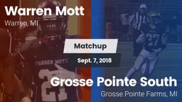 Matchup: Mott  vs. Grosse Pointe South  2018