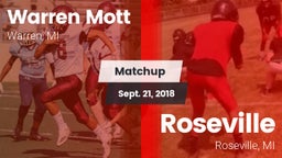 Matchup: Mott  vs. Roseville  2018