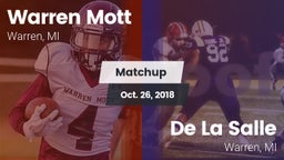 Matchup: Mott  vs. De La Salle  2018