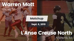 Matchup: Mott  vs. L'Anse Creuse North  2019