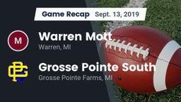 Recap: Warren Mott  vs. Grosse Pointe South  2019
