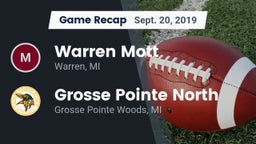 Recap: Warren Mott  vs. Grosse Pointe North  2019