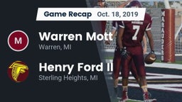 Recap: Warren Mott  vs. Henry Ford II  2019