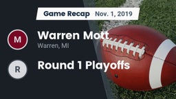 Recap: Warren Mott  vs. Round 1 Playoffs 2019