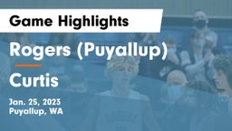 Rogers  (Puyallup) vs Curtis  Game Highlights - Jan. 25, 2023