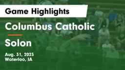 Columbus Catholic  vs Solon  Game Highlights - Aug. 31, 2023