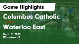 Columbus Catholic  vs Waterloo East  Game Highlights - Sept. 9, 2023