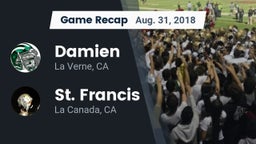 Recap: Damien  vs. St. Francis  2018