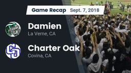 Recap: Damien  vs. Charter Oak  2018