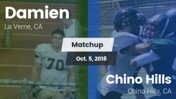 Matchup: Damien  vs. Chino Hills  2018