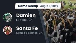 Recap: Damien  vs. Santa Fe  2019