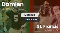 Matchup: Damien  vs. St. Francis  2019