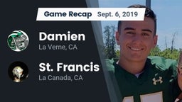 Recap: Damien  vs. St. Francis  2019