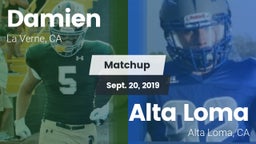 Matchup: Damien  vs. Alta Loma  2019