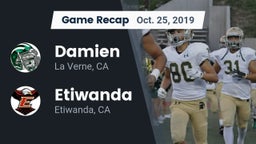 Recap: Damien  vs. Etiwanda  2019