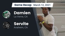 Recap: Damien  vs. Servite 2021