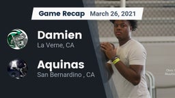 Recap: Damien  vs. Aquinas   2021