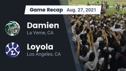 Recap: Damien  vs. Loyola  2021