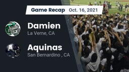 Recap: Damien  vs. Aquinas   2021
