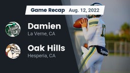 Recap: Damien  vs. Oak Hills  2022