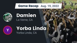 Recap: Damien  vs. Yorba Linda  2022
