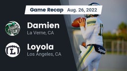 Recap: Damien  vs. Loyola  2022