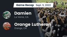 Recap: Damien  vs. Orange Lutheran  2022