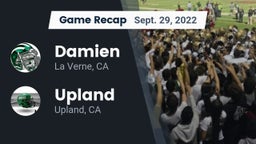 Recap: Damien  vs. Upland  2022