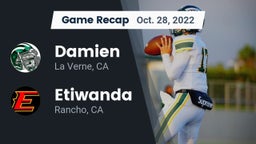 Recap: Damien  vs. Etiwanda  2022