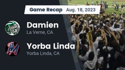 Recap: Damien  vs. Yorba Linda  2023