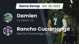 Recap: Damien  vs. Rancho Cucamonga  2023
